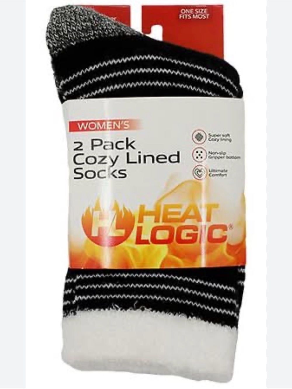 Black Thermal Socks With Cozy Lining